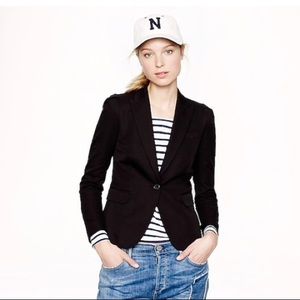 J Crew Puff-Sleeve Blazer Black Size 2